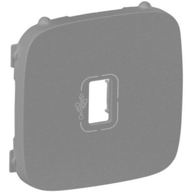 LEGRAND 754757 Valena Allure USB elővezetékezett aljzat burkolat, Alumínium