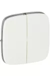 LEGRAND 755025 Valena Allure Double Switch Cover, White