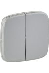 LEGRAND 755027 Valena Allure Kettős kapcsoló burkolat, Alumínium