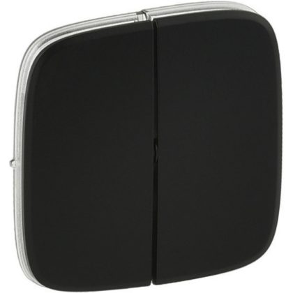   LEGRAND 755028 Valena Allure Kettős kapcsoló burkolat, Fekete