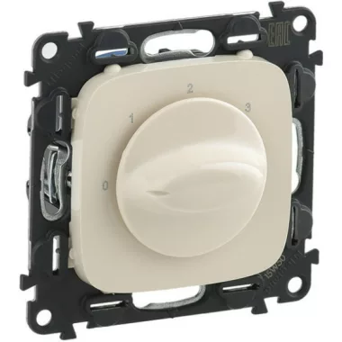 LEGRAND 755176 Valena Allure Ventilátor vezérlő (0-1-2-3 állású), burkolattal, Elefántcsont