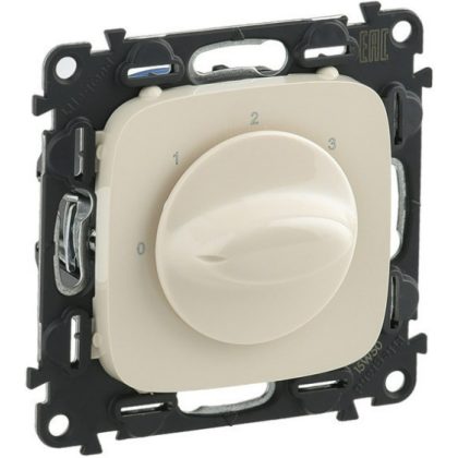 LEGRAND 755176 Valena Allure Ventilátor vezérlő (0-1-2-3 állású), burkolattal, Elefántcsont