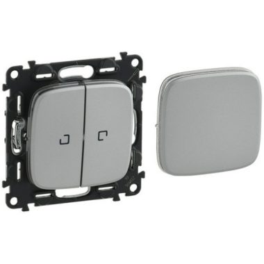 LEGRAND 755197 Valena Allure Multifunkciós vezérlő jelzőfénnyel, burkolattal, Alumínium