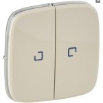   LEGRAND 755226 Valena Allure Double Switch Cover, indicator light, Ivory