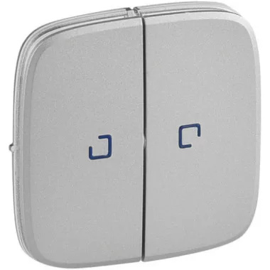 LEGRAND 755227 Valena Allure Kettős kapcsoló burkolat, fj, Alumínium