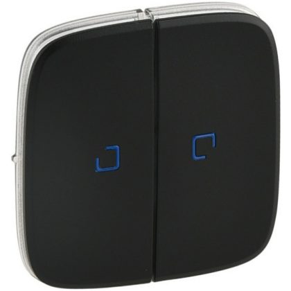   LEGRAND 755228 Valena Allure Kettős kapcsoló burkolat, fj, Fekete