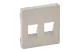 LEGRAND 755371 Valena Life kettős hangszóró-csatlakozóaljzat burkolat, 4 kivezetéssel elefántcsont