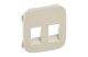 LEGRAND 755376 Valena Allure Kettős hangszóróaljzat burkolat, Elefántcsont