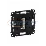   LEGRAND 755387 Valena Allure Kulcsos tesztkapcsoló tartalékvilágításhoz, burkolattal, Alumínium