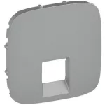 LEGRAND 755417 Valena Allure RJ11/RJ45 aljzat burkolat, Alumínium