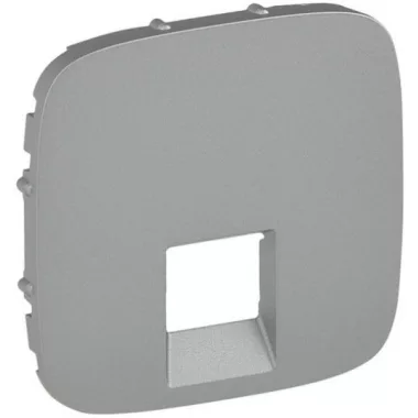 LEGRAND 755417 Valena Allure RJ11/RJ45 aljzat burkolat, Alumínium