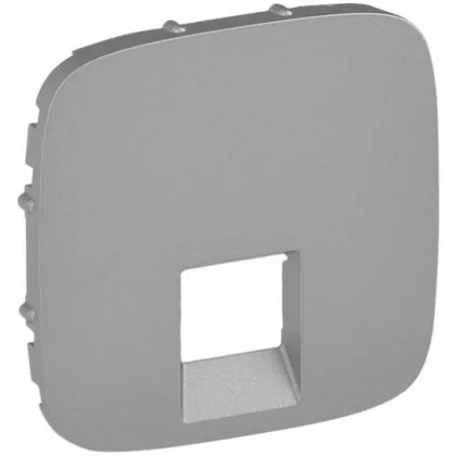   LEGRAND 755417 Valena Allure RJ11/RJ45 aljzat burkolat, Alumínium