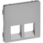   LEGRAND 755422 Valena Life 2xRJ45/RJ11 csatlakozóaljzat burkolat alumínium