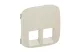 LEGRAND 755426 Valena Allure 2xRJ11/RJ45 aljzat burkolat, Elefántcsont