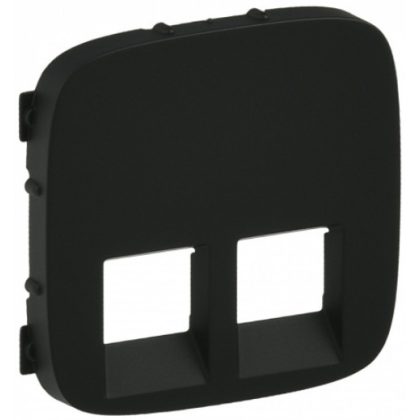   LEGRAND 755428 Valena Allure 2xRJ11 / RJ45 socket cover, Black