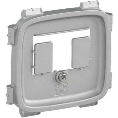 LEGRAND 755497 Valena Allure TAE/TDO aljzat burkolat, Alumínium