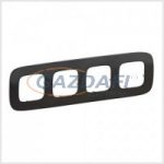 LEGRAND 755514 Valena Allure Négyes keret, Sötét nikkel