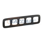 LEGRAND 755515 Valena Allure Ötös keret, Sötét nikkel