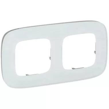 LEGRAND 755542 Valena Allure Kettes keret, Fehérüveg