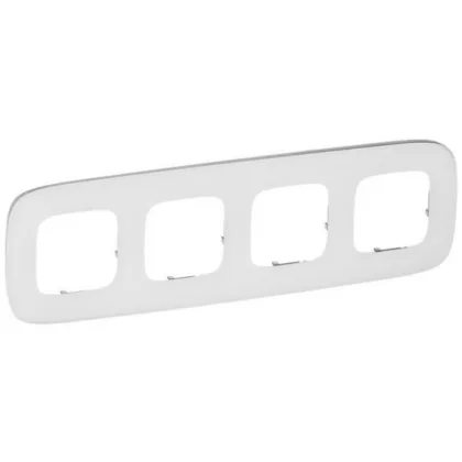 LEGRAND 755545 Valena Allure Ötös keret, Fehérüveg