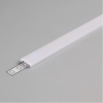 S&G pattintható, opál fedél "Surface", "Corner", "Trio", "Groove" LED profilokhoz 7632 0038 S&G pattintható, opál fedél "Surface", "Corner", "Trio", "Groove" LED profilokhoz 7632 0038