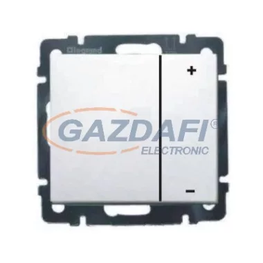 LEGRAND 770062 Valena nyomógombos fényerőszabályzó 40-400W izzó- és halogénlámpához, fehér