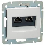LEGRAND 770073 Valena fehér 2xRJ45 10G aljzat, fehér