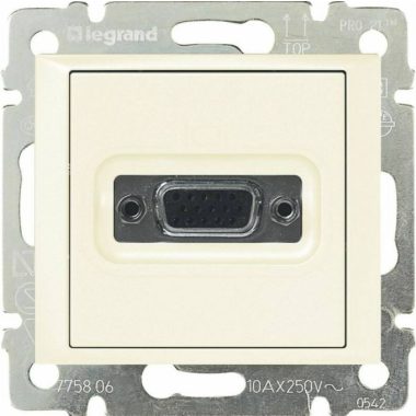 LEGRAND 770083 Valena HD15 csatlakozó, fehér