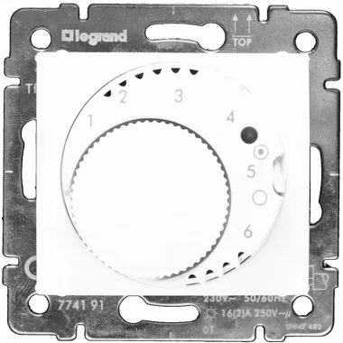 LEGRAND 770091 Valena szobatermosztát padlófűtéshez, fehér LEGRAND 770091 Valena szobatermosztát padlófűtéshez, fehér