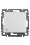 LEGRAND 770098 Valena IP44 kettős váltókapcsoló, fehér