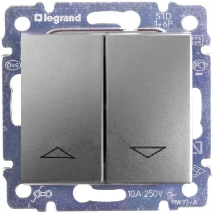 LEGRAND 770104 Valena redőnykapcsoló alumínium