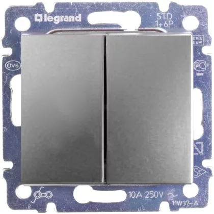 LEGRAND 770105 Valena csillárkapcsoló alumínium