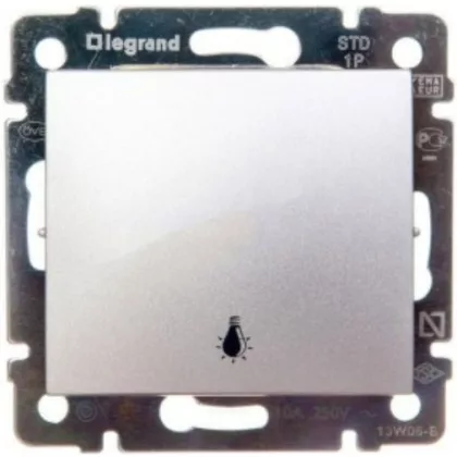 LEGRAND 770112 Valena egypólusú nyomó lj alumínium
