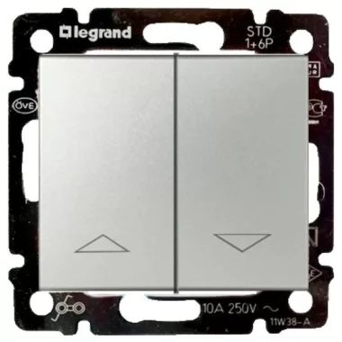 LEGRAND 770114 Valena redőnynyomó alumínium