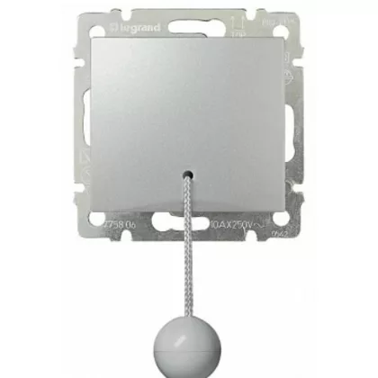 LEGRAND 770119 Valena húzózsinóros váltóérintkezős nyomó, alumínium