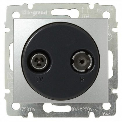 LEGRAND 770133 Valena TV-RD aljzat végz 10dB alumínium