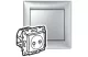 LEGRAND 770134 Valena TV-RD aljzat átm alumínium