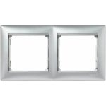 LEGRAND 770152 Valena double frame horizontal, aluminum