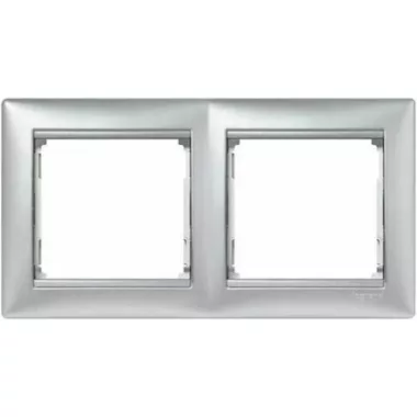 LEGRAND 770152 Valena kettős keret vízszintes, alumínium