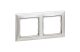 LEGRAND 770152 Valena kettős keret vízszintes, alumínium