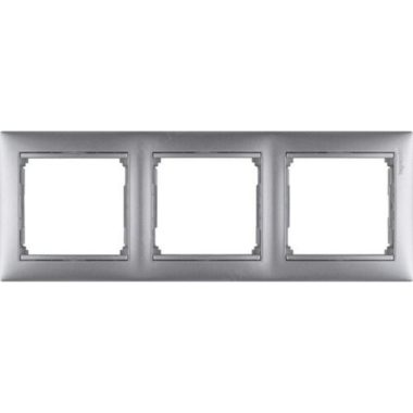 LEGRAND 770153 Valena triple frame horizontal, aluminum
