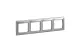 LEGRAND 770154 Valena négyes keret vízszintes, alumínium