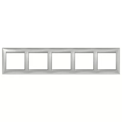 LEGRAND 770155 Valena ötös keret vízszintes, alumínium