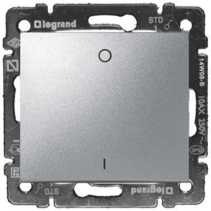 LEGRAND 770204 Valena kétpólusú kapcsoló 16A, alumínium