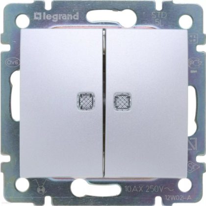 LEGRAND 770213 Valena 2xRJ45 informatikai csatlakozóaljzat Cat.6A STP, alumínium