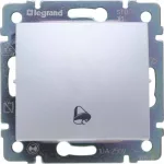   LEGRAND 770216 Valena egypólusú nyomó csengőjellel, 250V, alumínium