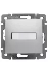 LEGRAND 770217 Valena egypólusú nyomó címketartóval, jelzőfénnyel, 12V, alumínium