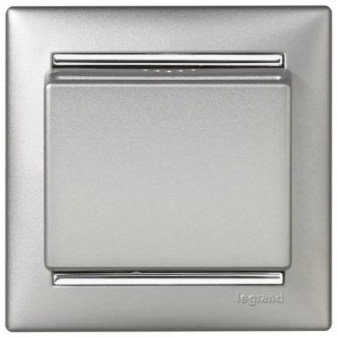 LEGRAND 770235 Valena hotel card switch with delay, aluminum