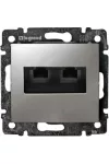 LEGRAND 770239 Valena 2xRJ45 LCS2 Cat5e UTP aljzat alumínium