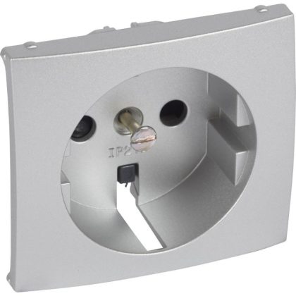 LEGRAND 770257 Valena 2P+F dugalj csatlakozóaljzat burkolat gyermekvédelemmel, alumínium